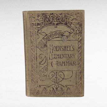 1899 Hoenshel's Language Lessons & Elementary Grammar Book, Antique Schoolbook, Vintage Educational Book, Gift for Teacher