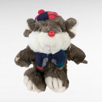 Vintage Target Dayton Lil' Tweaks Christmas Mouse Plush, 9" Holiday Stuffed Animal, Collectible Plush Toy, Gift for Collector