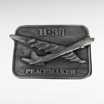 Vintage 1983 B-36 Peacemaker Belt Buckle | Military Collector Series | Aviation Memorabilia | Gift for Veteran