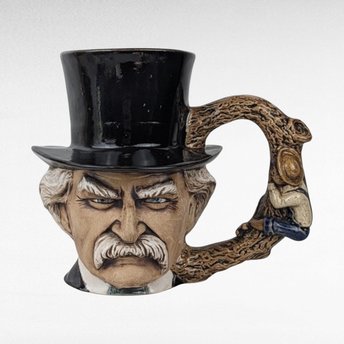 Vintage 1976 Mark Twain Tom Sawyer Character Mug | Collectible Literary Mug | Unique Gift for Book Lovers