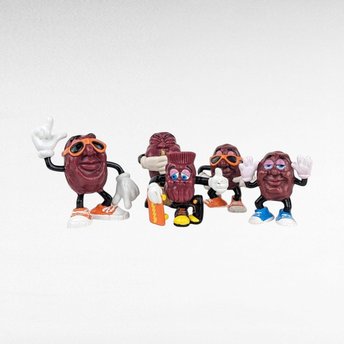 Set of 5 Vintage California Raisins PVC Figures | 80s & 90s Toys | Collectible Figures | Nostalgia | Cartoon Characters