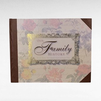 Vintage 1998 Our Family History Book - Photo Album & Genealogy Record - Gift for Family, Keepsake