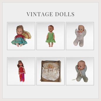 Vintage Doll Lot: Lady Alice Bride Doll, Plastic Dolls, Eegee Doll, Baby Dolls - Collectible Dolls, Retro Toys, Gift for Doll Collector