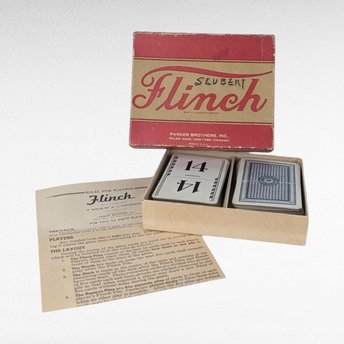 1938 Vintage Parker Brothers Flinch Card Game, Complete Set, Collectible Card Game, Gift for Game Collectors, Family Fun