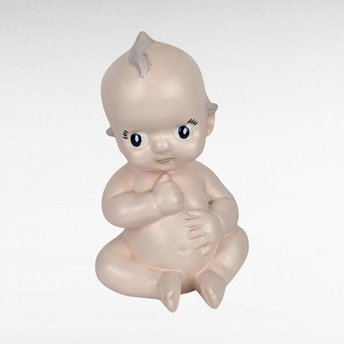 Vintage Ceramic Baby Talcum Powder Shaker, Nursery Decor, Baby Room, Collectible Baby Item, Gift for New Parents