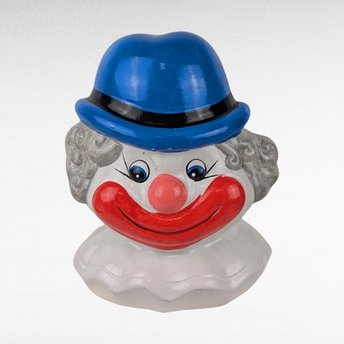 Vintage Ceramic Clown Head Bank | Whimsical Savings Bank | Clown Decor | Unique Gift for Collectors