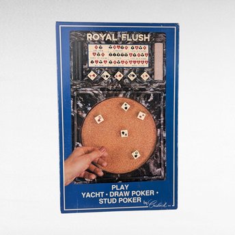 Vintage 1980 Royal Flush Game by Crisloid | Complete Poker Game | Yacht, Draw Poker, Stud Poker | Retro Game