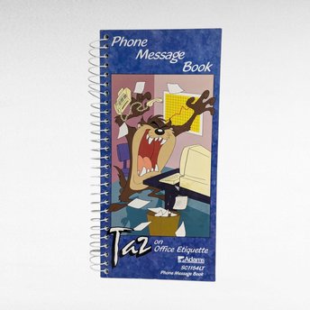 Vintage Looney Tunes Taz Phone Message Book, 1997, Unused, Collectible Cartoon Memorabilia, Gift for Taz Fan, Office Decor