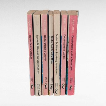 Vintage 1970s Dr. Doolittle Book Set - 7 Softcover Books - Hugh Lofting - Children's Classics - Collectible Books