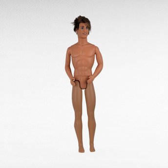1968 Naked Barbie Ken Doll, Vintage Ken Doll, Messy Hair, Collectible Doll, Restoration Project, Gift for Doll Collectors, Vintage Toy