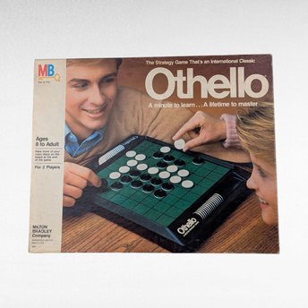 Vintage 1986 Milton Bradley Othello Game, Complete Strategy Board Game, Classic Family Game, Gift for Game Collectors
