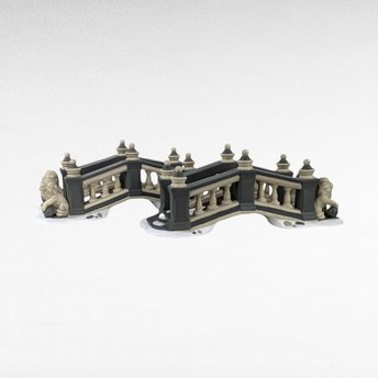 Dept 56 Heritage Village Bridge Set, Pair of Ceramic Bridges,