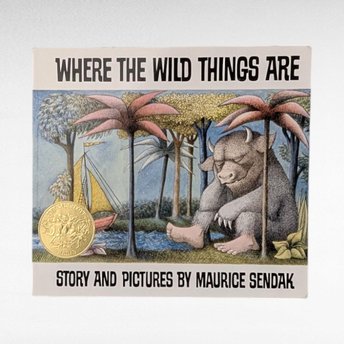 Vintage Where the Wild Things Are by Maurice Sendak, 1991 Softcover, Children's Book, Illustrated Classic, Bedtime Story, Nostalgic Gift