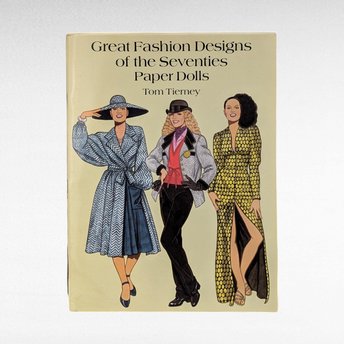 1995 Great Fashion Designs of the Seventies Paper Dolls, Tom Tierney, Complete Set, Vintage Paper Dolls, Gift for Collector