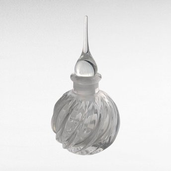 Vintage Clear Glass Perfume Bottle.