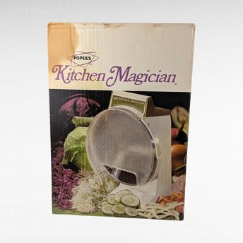 Vintage 1970s Popeil's Kitchen Magician Food Shredder/Slicer, Unused Retro Kitchen Gadget, Collectible Kitchenalia, Gift for Vintage Cook
