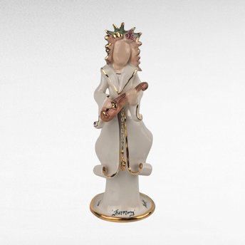 2001 Blue Sky Clayworks Heather Goldminc "Harmony" Candle Holder, Vintage Ceramic Figurine, Home Accent