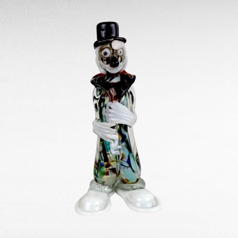 Vintage Art Glass Clown.