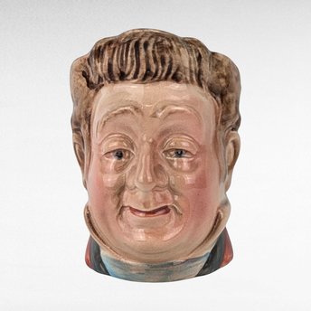 Vintage Beswick Mr. Pecksniff Toby Mug, Ceramic Character Jug, Dickens Collectible, Gift for Collector, 3.5 Inches