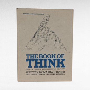 1976 The Book of Think by Marilyn Burns, Vintage Children's Book, Math Education, Gift for Teachers, Homeschool Resource