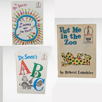 Vintage Dr. Seuss Book Lot - ABC, Oh, the Thinks You Can Think!, Put Me in the Zoo - Children's Literature - Collectible Dr. Seuss Books