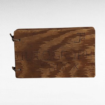 1948 High School Autograph Book | Wooden Cover | Vintage Memory Book | School Days Memorabilia