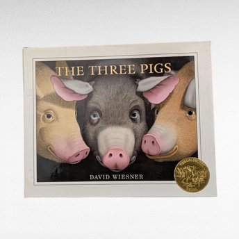 2001 The Three Pigs by David Wiesner, Caldecott Medal Winner, Hardcover Children's Book, Vintage Storybook Gift