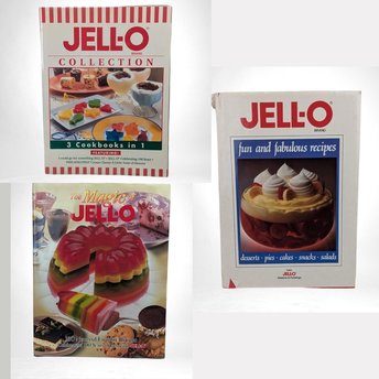 Vintage Jell-O Cookbook Lot: 3 Recipe Books, 1980s-2000s Desserts, Retro Cooking, Nostalgic Recipes, Gift for Baker