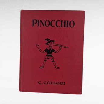 1940 Pinocchio Hardcover Book, C. Collodi, Vintage Children's Literature, Collectible Book, Illustrated Classic, Antique Book