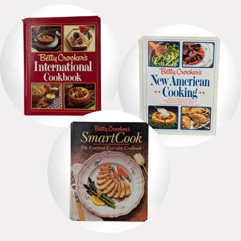 Vintage Betty Crocker Cookbook Trio, International, New American, Smart Cook, 1980s Recipes, Collectible Cookbooks