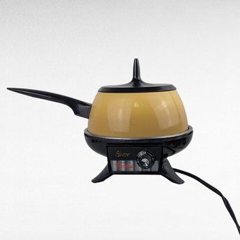 Vintage Harvest Gold Oster Fondue Pot, Electric Kitchen Appliance, 1970s Party Decor, Tested & Working, Retro Kitchen Gift