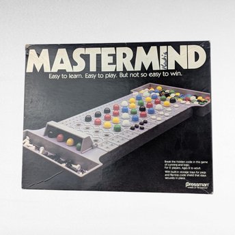1981 Mastermind Game, Complete with Pegs and Instructions, Vintage Board Game, Classic Logic Game, Gift for Puzzle Lovers