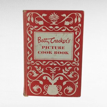Vintage 1950 Betty Crocker's Picture Cook Book, First Edition, Classic Recipes, Illustrated Cooking Guide, Beginner Cook Gift
