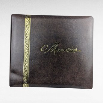 Vintage Brown Photo Album Holds 8x10 and 5x7 Photos Keepsake Memory Book Gift