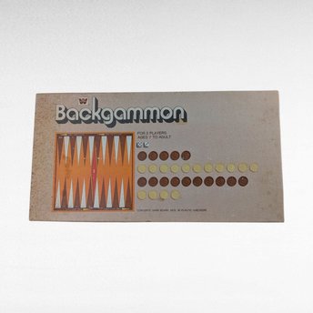 1974 Whitman Backgammon Board Game with Pieces & Instructions, Complete Set, Classic Family Game
