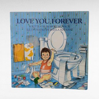 1996 Love You Forever Softcover, Robert Munsch Book, Illustrated Children's Story