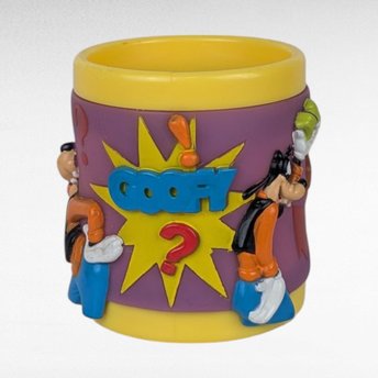 Vintage Goofy Plastic Handled Cup Disney Cartoon Character Drinkware