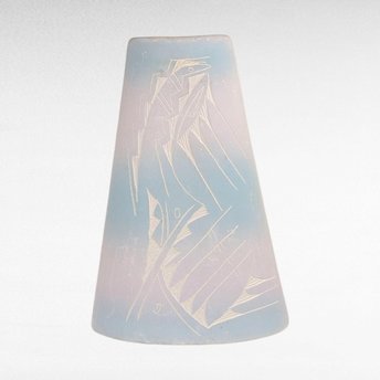 Vintage Handmade Southwestern Pottery Vase, Signed Native American Art, Etched Design Vase, Desert Decor, Collectible Pottery