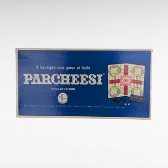 1959 Selchow & Righter Parcheesi Game, Complete Vintage Board Game, Family Fun, Classic Indian Game, Collectible Board Game