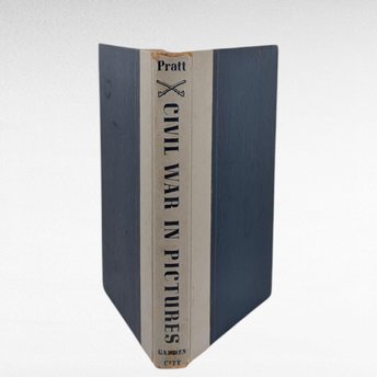1955 Civil War in Pictures Hardcover, Fletcher Pratt History Book, Vintage US History Gift, Illustrated Civil War Era