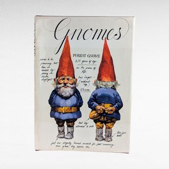 1977 Gnomes Hardcover Book, Wil Huygen Rien Poortvliet, Vintage Illustrated Folklore, Harry N. Abrams Collectible