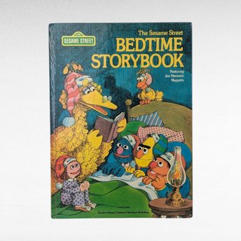 1978 Sesame Street Bedtime Storybook, Hardcover, Jim Henson's Muppets, Vintage Children's Book, Classic Characters