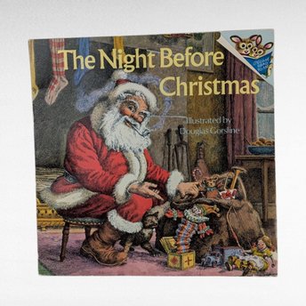 1975 Night Before Christmas Softcover, Illustrated by Douglas Gorsline, Vintage Holiday Book
