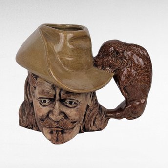 1979 Buffalo Bill Cody Ceramic Mug, Western History Collectible, American Frontier Portrait Mug