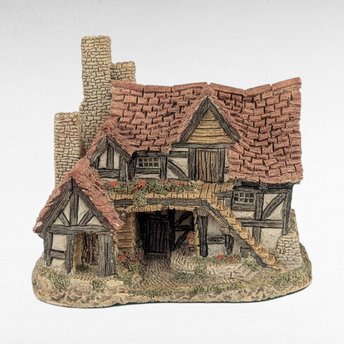 1983 David Winter The Bothy Figurine, Vintage English Village Cottage Sculpture, Collectible Home Decor Gift