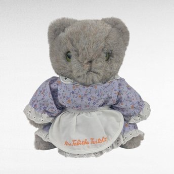 Vintage Beatrix Potter Mrs Tabitha Twitchit Plush, 8.5 Inch Eden Frederick Warne Collectible Stuffed Animal Cat