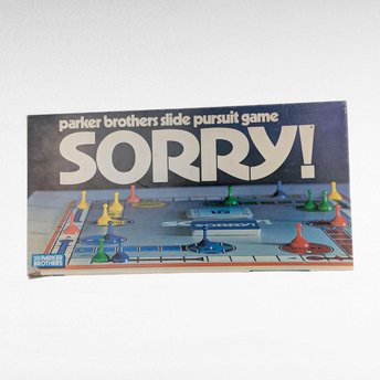 1972 Sorry! Game by Parker Brothers, Complete Vintage Board Game, Family Game Night, Collectible Classic