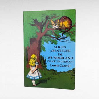 1974 German Alice in Wonderland Book, Lewis Carroll Softcover, Alice's Abenteuer, Bilingual Reader Gift, Vintage Children's Literature