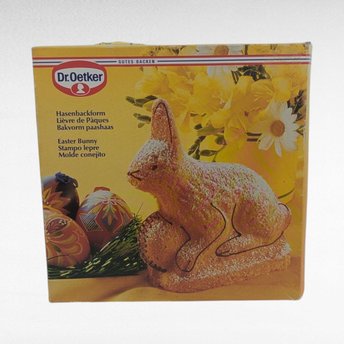 Vintage Dr. Oetker Easter Bunny Baking Mold with Box, Hasenbackform Cake Pan, Collectible German Bakeware for Spring Holiday