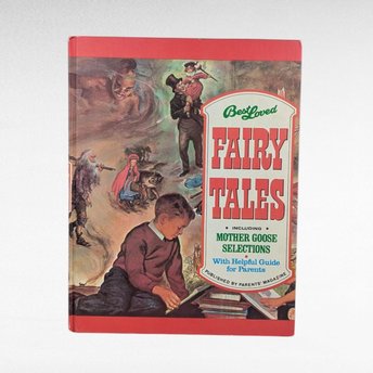 1974 Best Loved Fairy Tales Hardcover Book, Mother Goose Stories, Vintage Children's Literature, Gift for Kids, Bedtime Stories